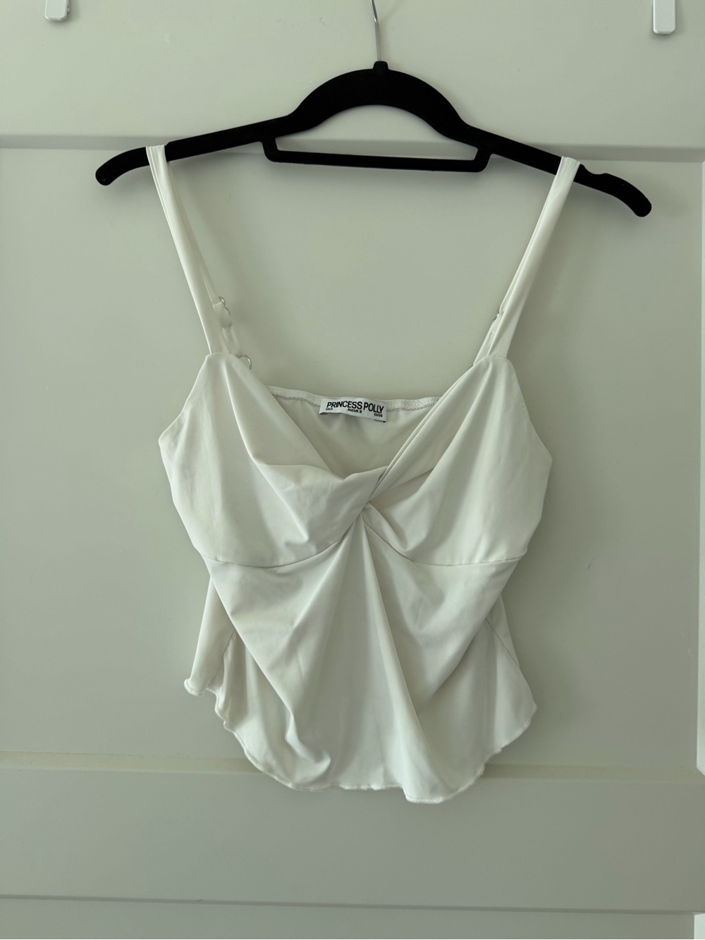 Princess Polly Cream Twist-Front Cami Top - Picture 1 of 3
